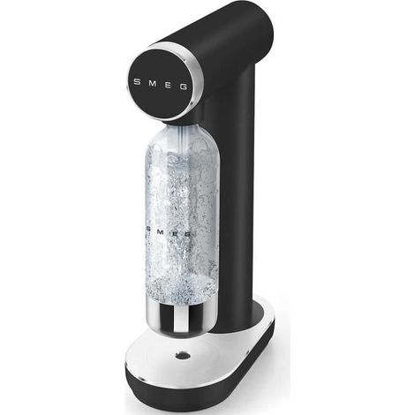 Soda-Maschine - Smeg - SKC01BLM - Matt Schwarz - Drehregler - 800 ml Flasche (1/4)