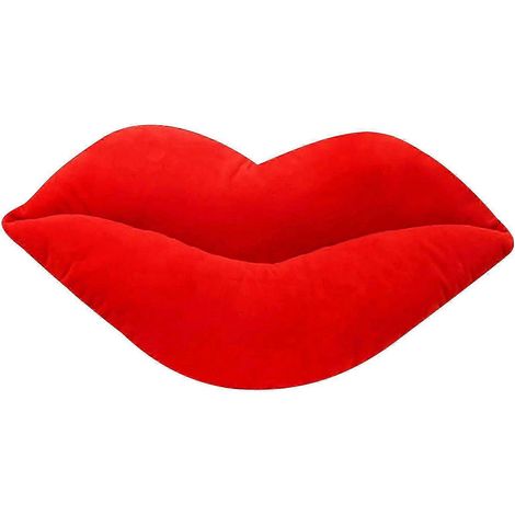Peluche lèvres, lèvres rouges sexy, coussin grosses lèvres, cadeau de Saint-Valentin-AquaForge (1/3)