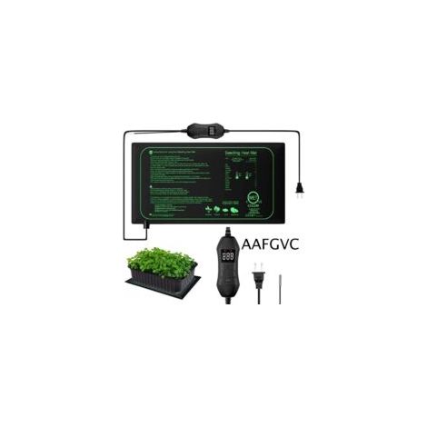 Tapis chauffant pour semis 50W – Thermostat intégré et sonde NTC – Étanche IPX4 – Pour germination optimale des semis et fermentation - 25cm52 (1/4)