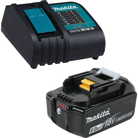 Genuine Makita 18V 6.0Ah LXT Lithium Battery BL1860 + DC18SD 240v Charger (1/5)