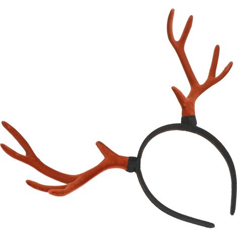 Bandeau de Noël à Bois de Cerf Marron, Accessoire Décoratif (1/5)