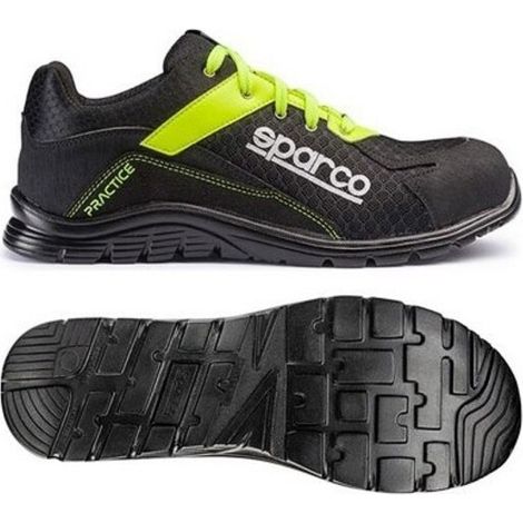 Sparco 07517NRGF Chaussure de sécurité Practice Jos ESD S1P SRC Noir/Jaune 48