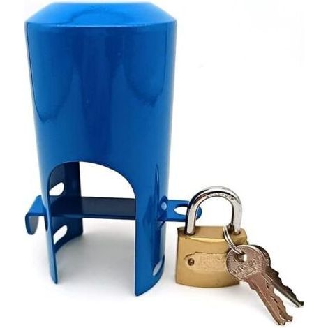 Système de verrouillage de robinet extérieur pour éviter une utilisation non autorisée et le vandalisme - Verrouillage du tuyau d'arrosage et du boîtier - Protection d'économie d'eau (1/5)