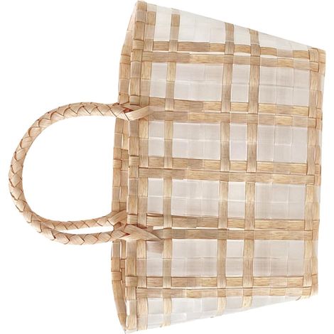 Panier et Design Portable en Plastique Tressé de Rangement Étanche Grosse Capacité pour Courses Supermarché ou Activités en Centre Commercial (1/5)