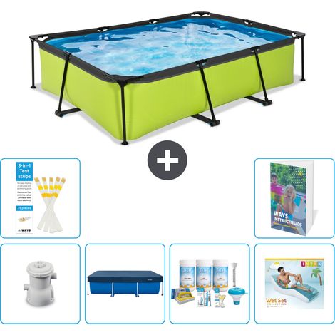 Exit Pool Rechteckig - 300x200x65 cm - 7-teilig S335