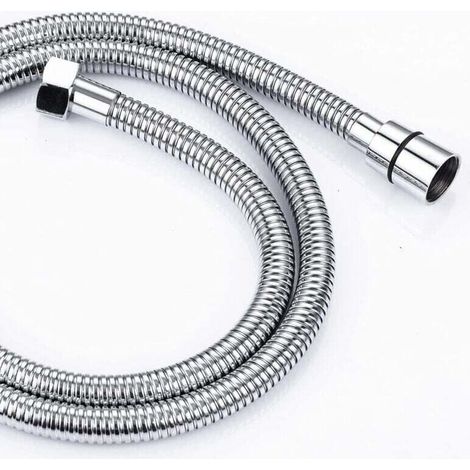 2M Flexible de Douche en Acier Inoxydable Anti Torsion, Tuyau de Douche Raccord Standard G 1/2 Universel pour Salle de Bains Adaptable à Toutes les Douchettes-