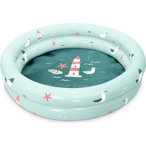 Miniland Piscina Gonfiabile Bebè Lighthouse 100 cm - Piscina per Bambini da Esterno Compatta, Leggera e Facile da Trasportare Ideale per Giardino, Spiaggia o Terrazza Estate e Gioco in Acqua (1/5)