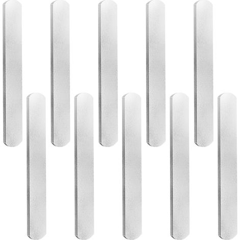 Dhouse 12PCS Steel Plates for Weighted Vest Rustproof Strength Training Weight Long Steel Plate Weight-bearing Invisible Round Head for Running Jogging Fitness Workout (1/5)