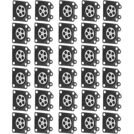 Diaphragme de Carburateur [Lot de 30 Pièces] pour ZAMA 2500/3800/4500/5200/5800 - Joint en Caoutchouc et Fer (1/5)
