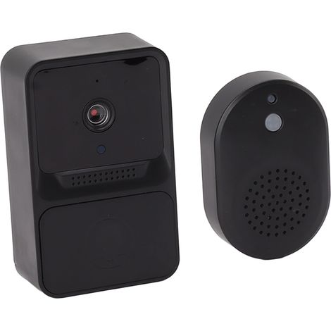 Sonnette vidéo sans fil 1080p HD avec vision nocturne, communication bidirectionnelle, stockage cloud et caméra de surveillance WiFi intelligente pour la maison, à l'intérieur comme à l'extérieur (noi (1/5)