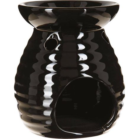 Duftbrenner H12cm - Schwarz streifte