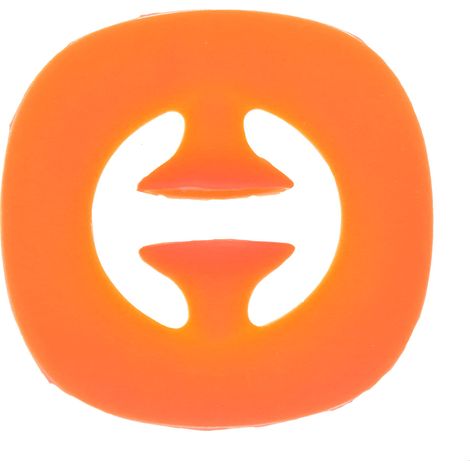 Poignée Anti-Stress Adulte en Silicone avec Ventouse - Jouet Apaisant pour Anxiété et Détente - Orange (1/5)