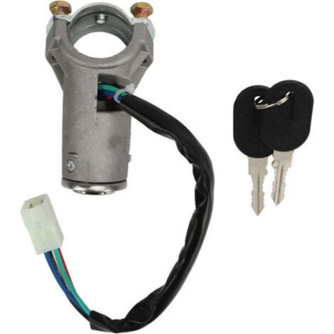 Interruttore di blocco accensione 4479518 Interruttore di blocco accensione con 2 chiavi di ricambio per Fiat Panda Mk1 126 127 128 132-Crezuo (1/4)