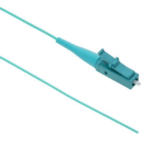 BeMatik - Câble fibre optique pigtail MM LC/PC OM3 2m couleur turquoise (1/5)