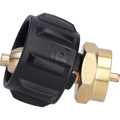 Adaptateur de recharge de propane G1 en laiton QCC1 POL pour bouteille de propane, idéal pour le camping en extérieur. (1/5)