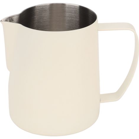 700-ml-Milchkännchen aus Edelstahl für Kaffeeschaum und Latte Art, beige Farbe, ideal für koffeinhaltige Getränke (1/5)