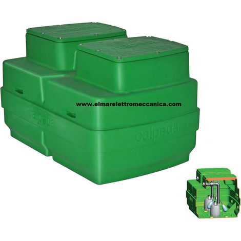 2 x 0,5 HP GEO500 GXRM 11 Stazione Raccolta 500 l Acque Chiare CALPEDA