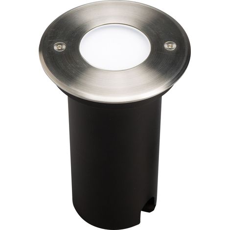 Encastré de sol extérieur COLOSS 2 SWITCH rond inox 2400K-4000K 10W - EUROPOLE - 54406
