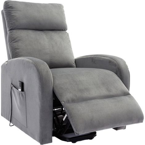 Sillon Reclinable Electronico Irene 1 Plaza Gris (1/4)