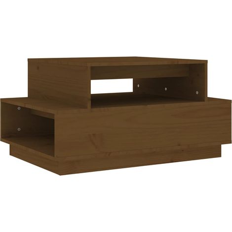 Maison Exclusive - Couchtisch Honigbraun 80x55x40,5 cm Massivholz