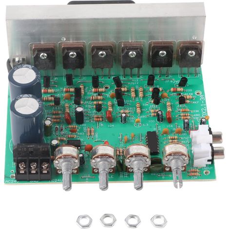 Amplificateur Audio 3 Canaux 240W, Carte Ampli Subwoofer Puissante pour Home Cinéma (1/5)