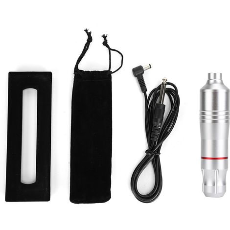 Tatouage électrique professionnel stylo machine interface DC moteur puissant outil tatoueur argent (1/5)