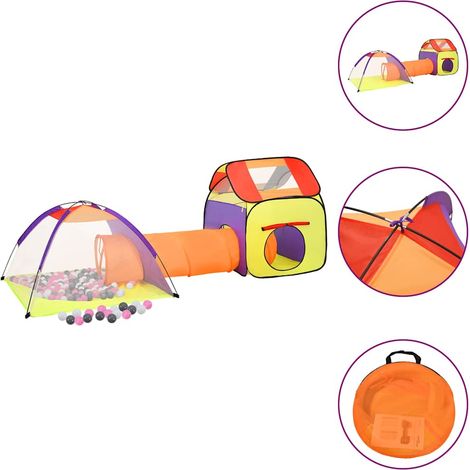 vidaXL Tente de jeu pour enfants avec 250 balles Multicolore (1/5)