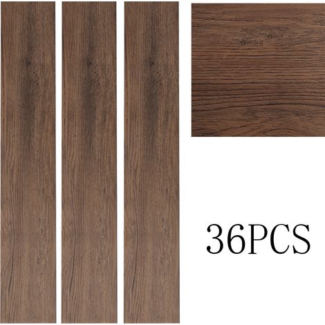 Set of 36 Planks PVC Self-stick Waterproof Floor Flooring Plank, Old Oak