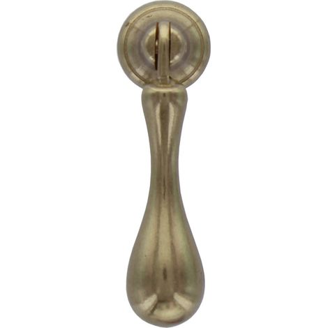 25PZ MANIGLIA ANTICHIZZATA ART.21396 MM.18X63 OTTONE LUCIDO (1/2)