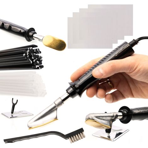 Lutatrice per Plastica con Set di Reti e Plastiche – Ergonomica, Sicura, Distribuzione Calore Efficace  Dimensioni Reti 20x15 cm