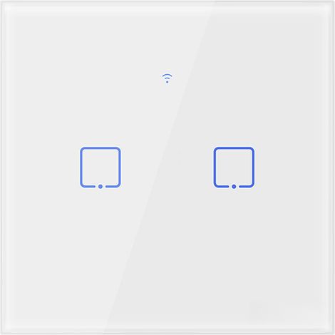 SONOFF T0eu2c-Tx 2-Wege-WLAN-Wandschalter, Touchscreen-App-Steuerung, Timer, EU-Bedienfeld, kompatibel (1/5)
