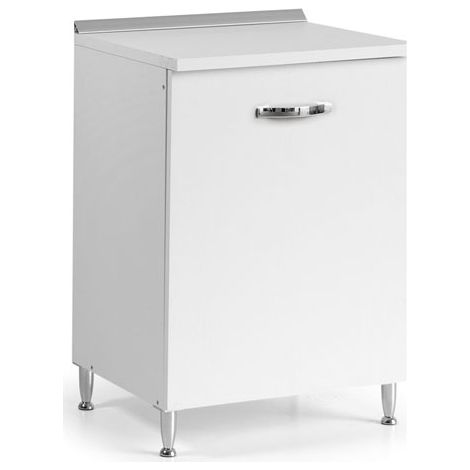 Mobile per cucina componibile con anta 60 cm bianco (1/4)