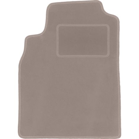 Alfombrilla de terciopelo para el conductor para: Nissan Almera N16 hatchback (2000-2006) beige
