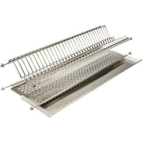 SCOLAPIATTI IN ACCIAIO INOX IN KIT 76 cm