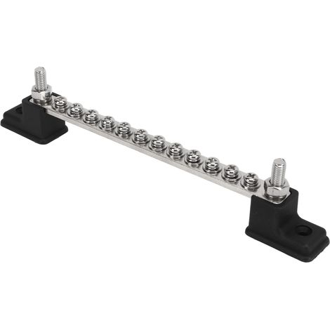 Bloc de distribution électrique avec couvercle, 12 bornes, 12-48V, 150A, universel pour voitures, camping-cars, bateaux, yachts, camions (1/5)