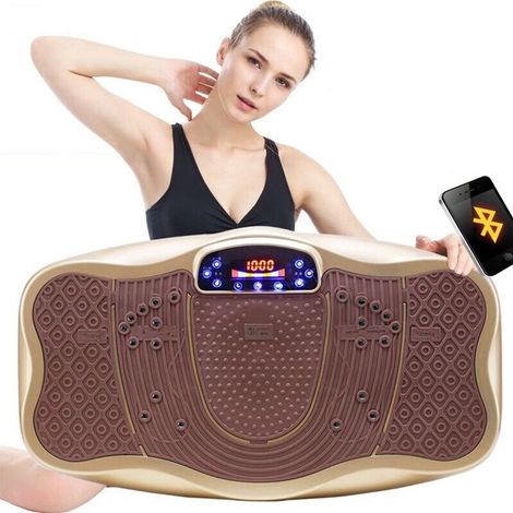 Trade Shop - VIBRIERENDE PLATTFORM MIT BLUETOOTH MASSAGE FITNESS DISPLAY SUBSUTIVE GEWICHTSABNAHME - (1/3)