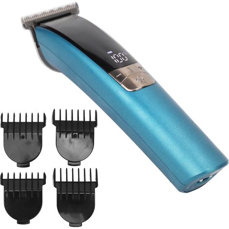 Tondeuse à cheveux professionnelle pour hommes, kit de coupe et de toilettage avec peigne de guidage, prise américaine 100-240 V (1/5)