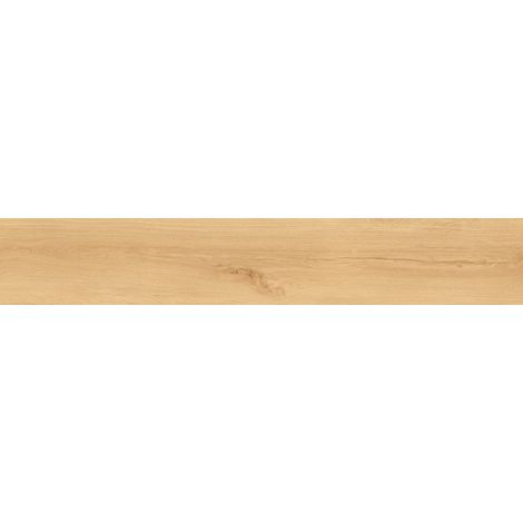 Mexen Liston Grès émaillé beige, carreau rectifié imitant le bois pour sol et mur 120 x 20 cm, mat - TL607-120-020-01 (1/3)