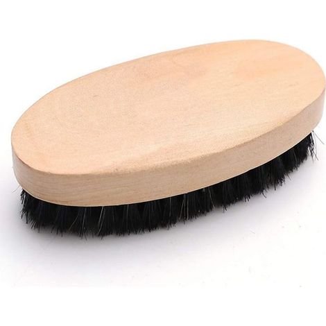 Comb of coiffure for man for beard, fibers of sanglier 100% natural, brand high quality, sleeves in wood natural mat of style militaire, length of fibers 1,5 cm (1/4)