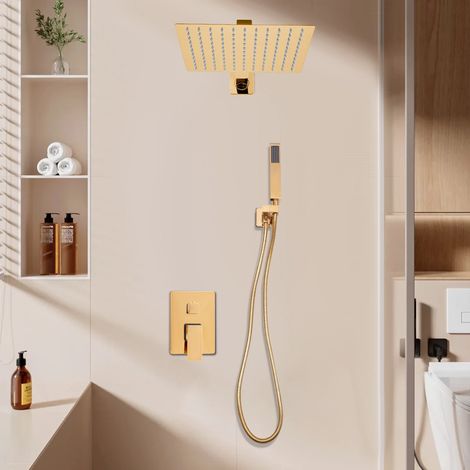 20 cm eingebaute Duschkasse, feste und handtragende Duschkasse, moderne Duschkasse, G1/2 Schnittstelle für Hotel, Bad, Pool