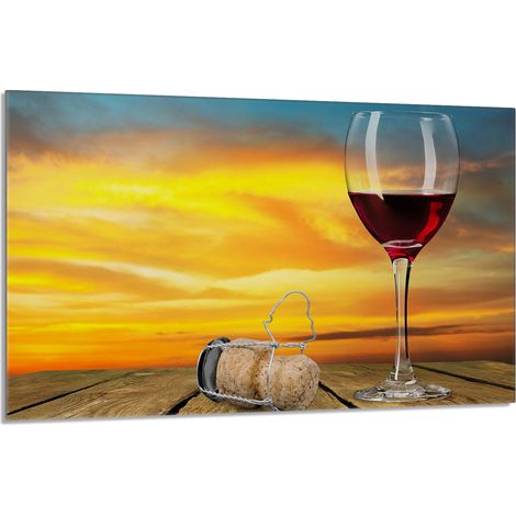 Placa protectora de vidrio para estufa 80x52 Vino (1/5)
