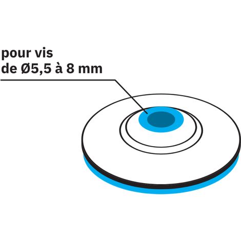 Rondelle Saturno EPDM Intégré Monobloc Laqué RAL 7016