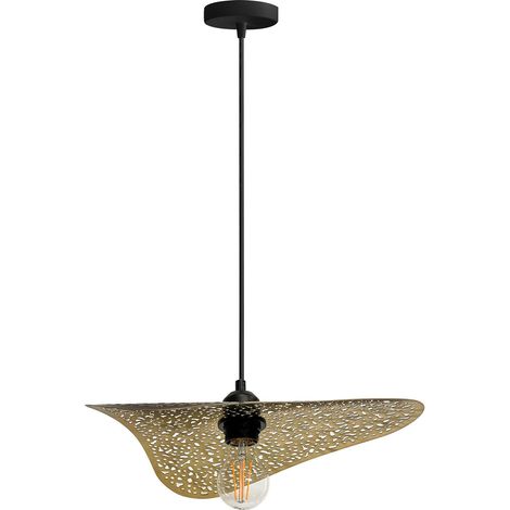 LAMPE SUSPENDUE APP1468-1CP NOIR/OLD OR E27 (1/5)