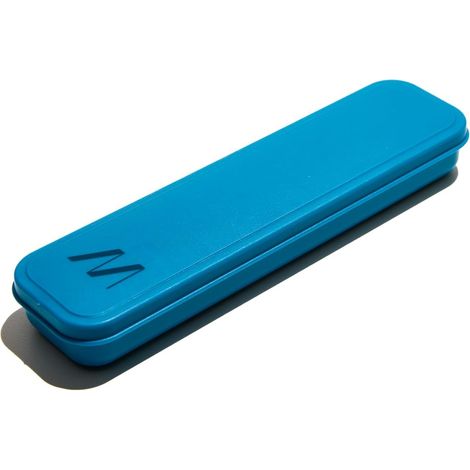 Ensemble de couverts portable, kit complet de couverts pour salle à manger en dehors de la maison, avec étui compact, facile à transporter en voyage et bureau, couleur bleu sarcelle (1/5)
