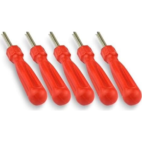 Outil de retrait valve - pneu robuste et durable Extracteur polyvalent pour pneus voiture Vélo, motos camions réparation Changement tige 5 pièces. (1/5)