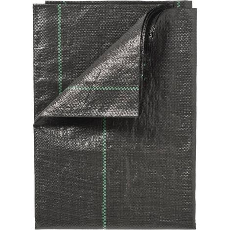 Nature Bache de sol de controle des mauvaises herbes 1x25 m Noir
