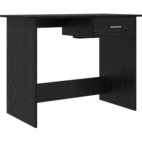 Bureau Table de travail Table d'écriture Chêne noir 100 x 50 x 76 cm Bois d'ingénierie (1/5)