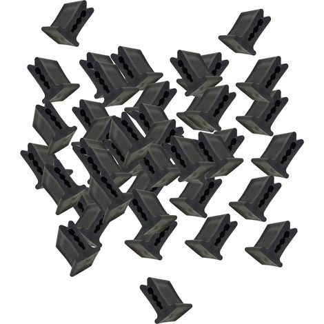 Clips de fijación de alta resistencia para láminas de invernadero, aptos para alambres de acero de 2 a 5 mm, 100 unidades por paquete (1/5)