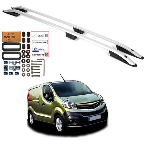 Barras de techo para Opel Vivaro, Renault Trafic y Fiat Talento (2014) - largas y sólidas.