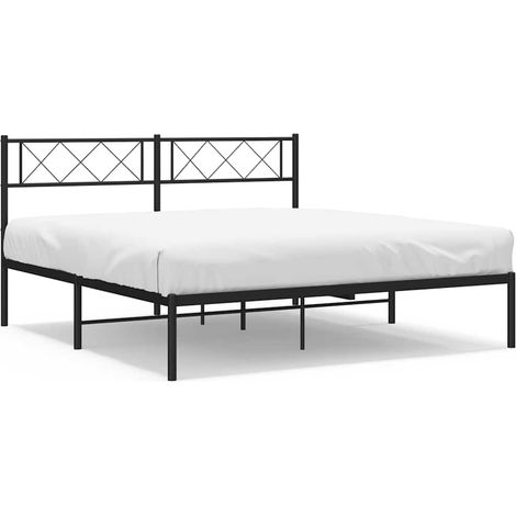Maison Exclusive - Estructura cama sin colchón con cabecero metal (1/5)